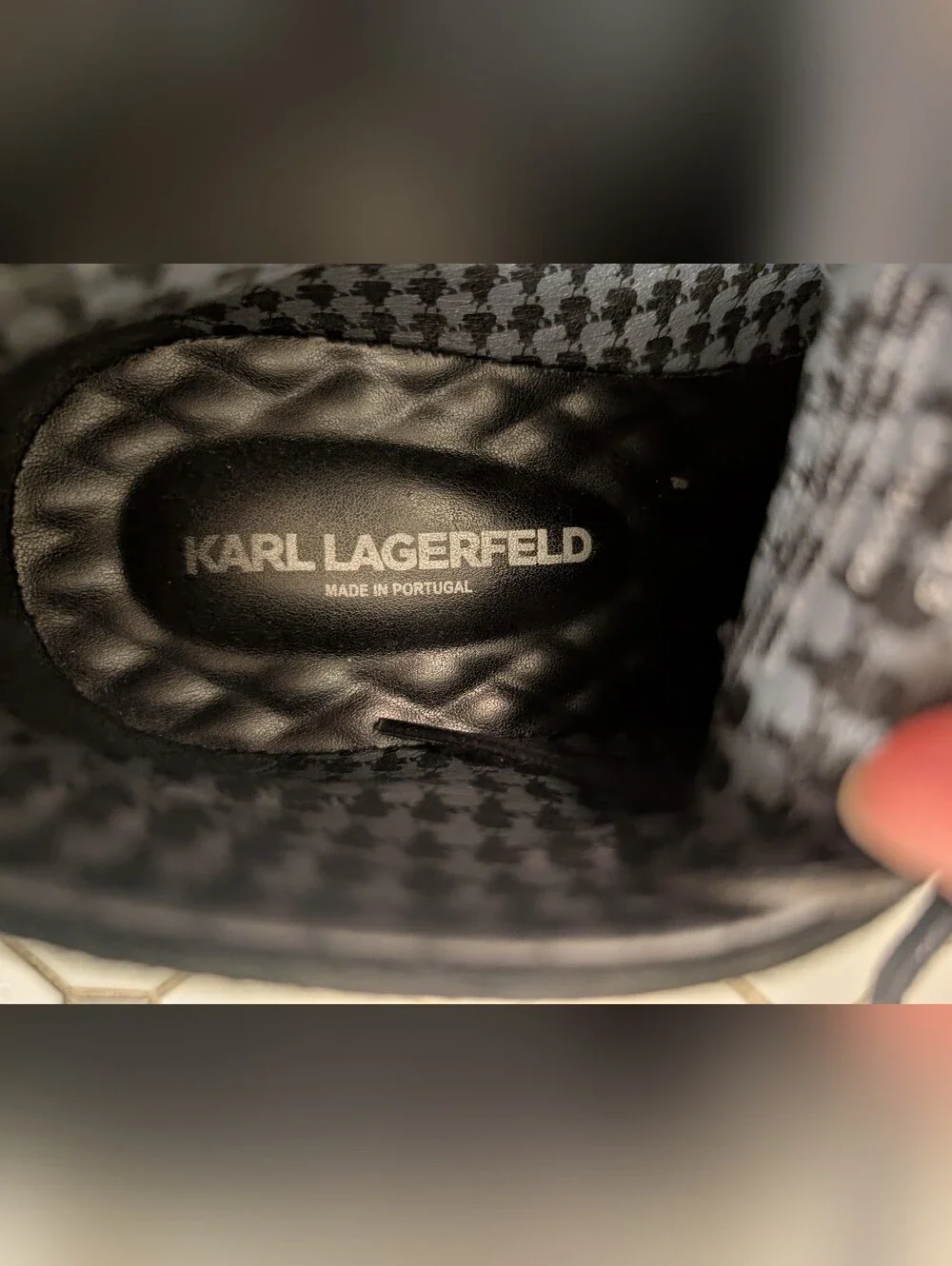 Karl Lagerfeld Men's Charcoal Gray Suede Chukka Boots